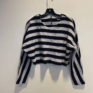 Nicholas Crop Stripe Wool Sweater